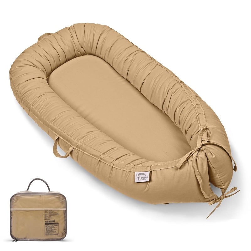 EAQ Baby Lounger, Infant Lounger for Newborn,Portable Baby Nest Cover Breathable & Soft, Newborn Essentials - Image 1